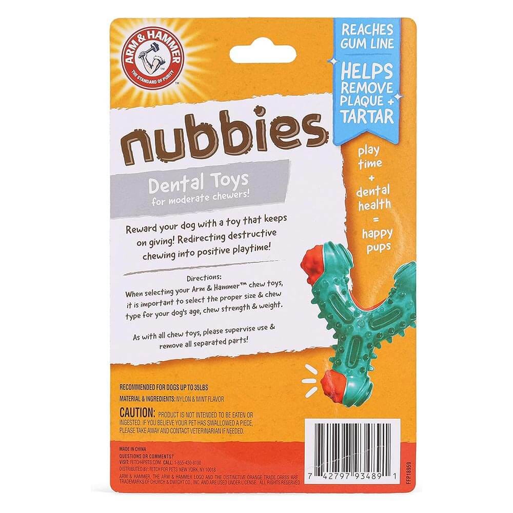 ของเล่นสุนัข ARM AND HAMMER NUBBIES WISH BONE รสไก่เข้มข้น ขนาด 10X12ซม.