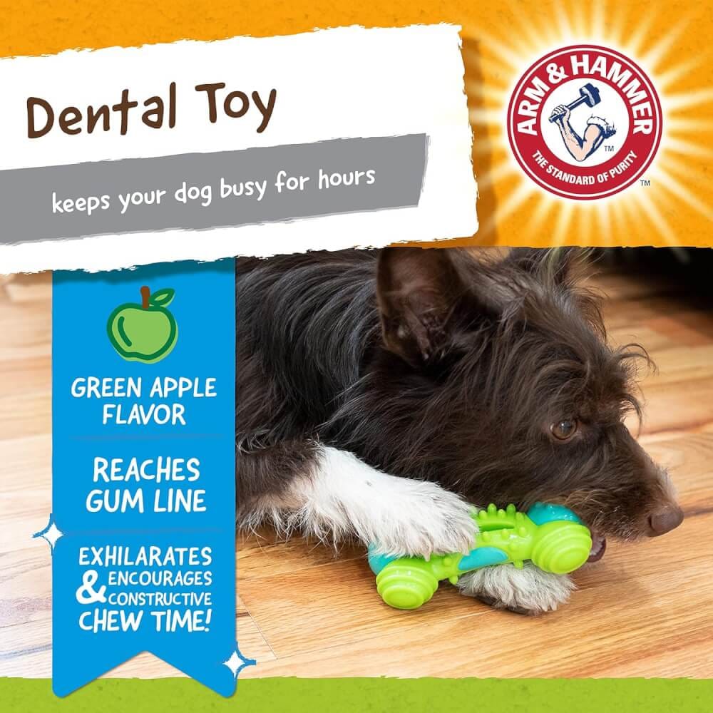 ของเล่นสุนัข ARM AND HAMMER NUBBIES DUO BONE ช่วยขัดฟัน รสแอปเปิล ขนาด 12X5.3ซม._6