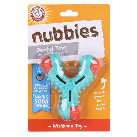 ของเล่นสุนัข ARM AND HAMMER NUBBIES WISH BONE รสไก่เข้มข้น ขนาด 10X12ซม._0