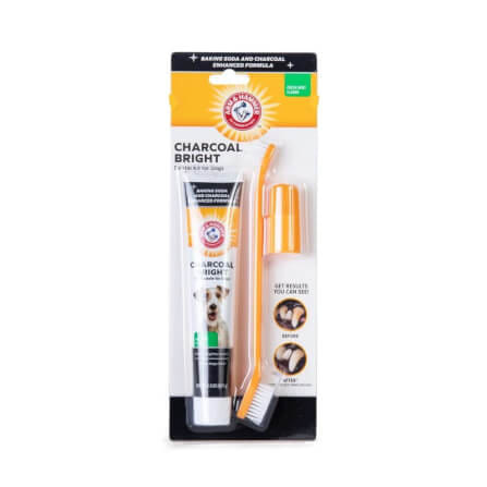 ชุดยาสีฟันสำหรับสุนัข ARM AND HAMMER FB รสมินต์ชาร์โคล ขนาด 67.5 กรัม
