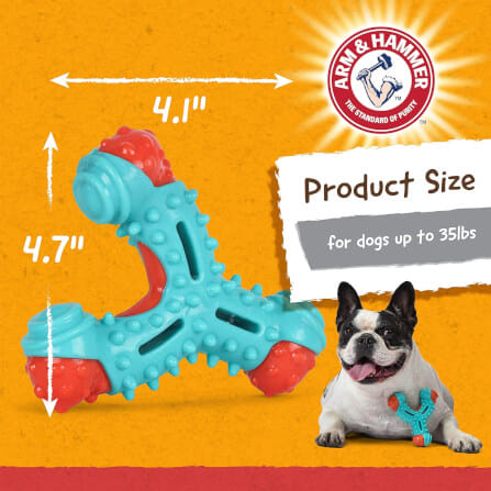 ของเล่นสุนัข ARM AND HAMMER NUBBIES WISH BONE รสไก่เข้มข้น ขนาด 10X12ซม._3