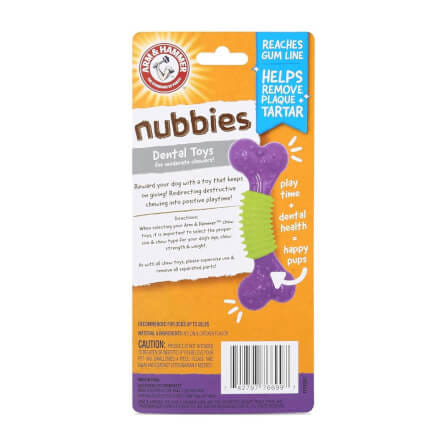 ของเล่นสุนัข ARM AND HAMMER NUBBIES DUO BONE ช่วยขัดฟัน รสไก่ ขนาด 5X14 ซม._4