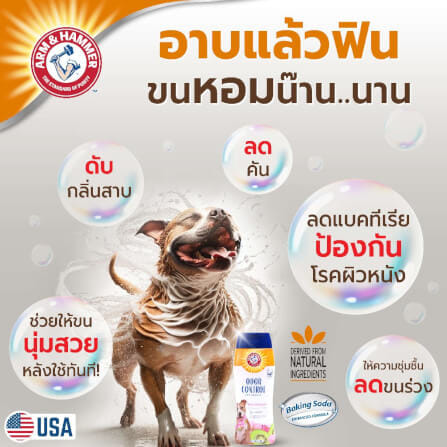 แชมพูสำหรับสุนัขโต ARM AND HAMMER กลิ่น KIWI BLOSSOM 591 มล._4