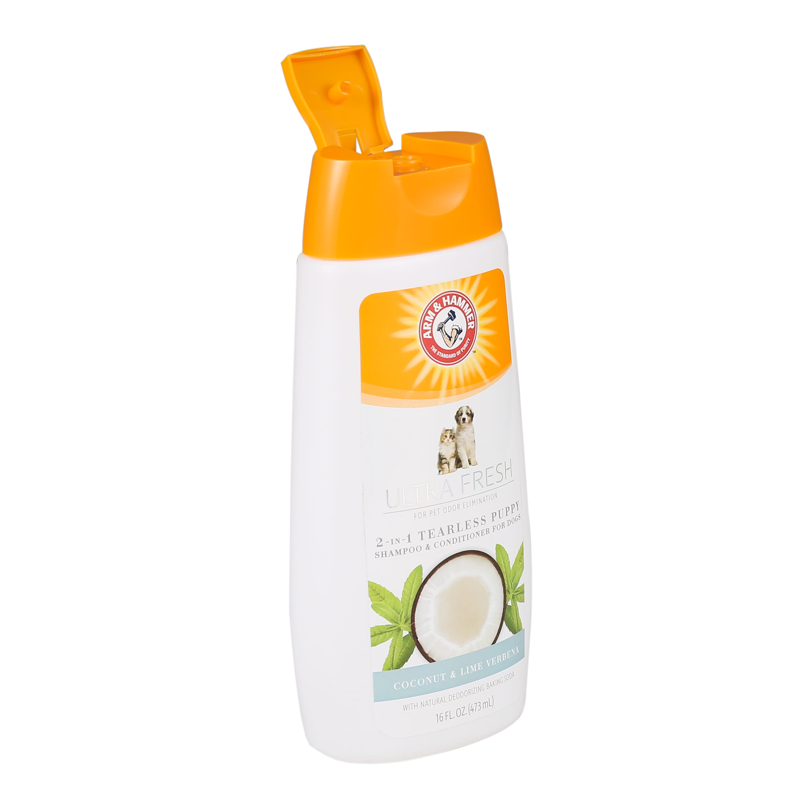 แชมพูสำหรับลูกสุนัข ARM AND HAMMER ULTRA FRESH 2 IN 1 DETANGLING สูตรผสมครีมนวด กลิ่นมะพร้าว ไลม์ และดอกเวอร์บีนา 473 มล._2