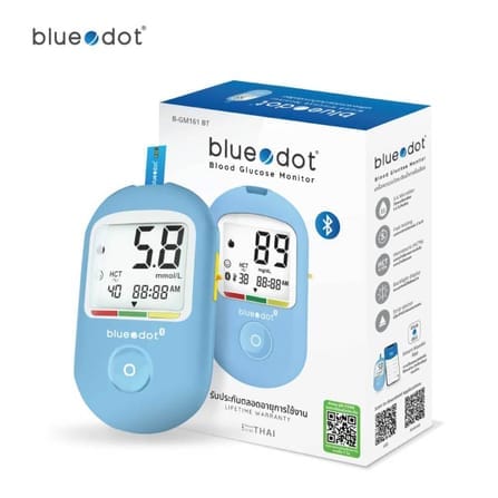 เครื่องวัดน้ำตาลเชื่อมบลูทูธ Bluedot รุ่น B-GM161 ...