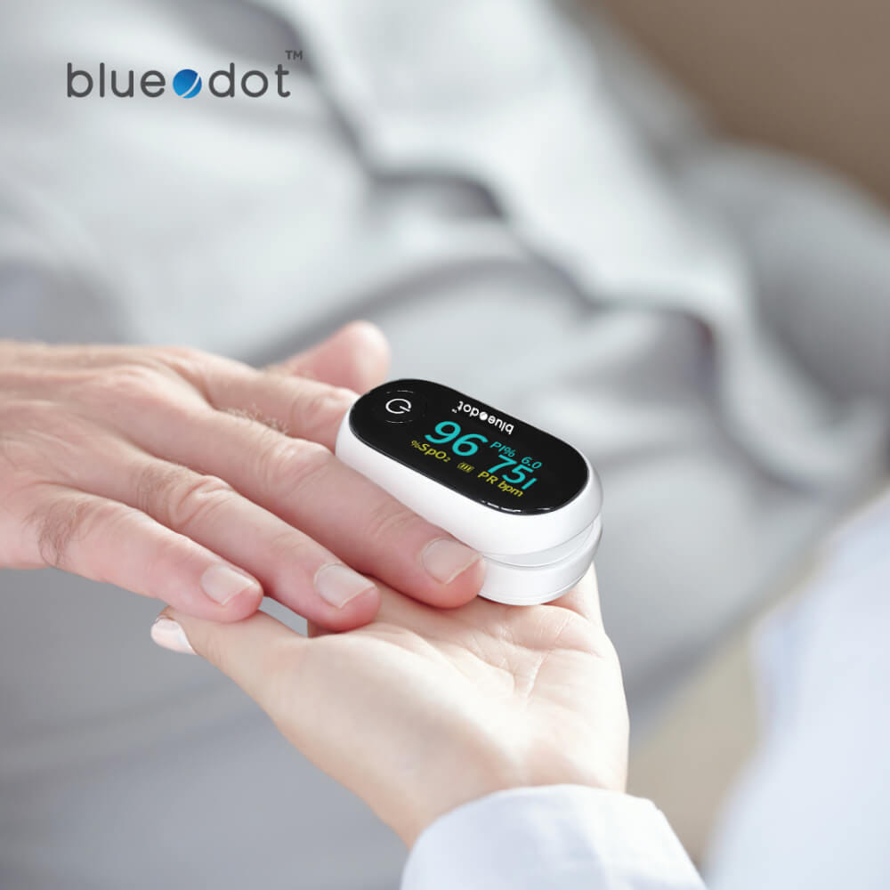 เครื่องวัดออกซิเจนในเลือดปลายนิ้ว BLUEDOT B-PO251