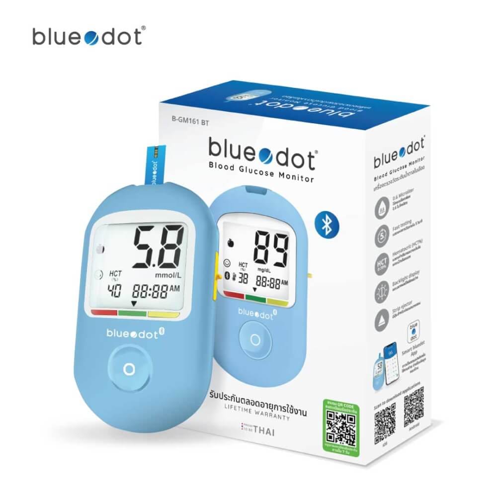 เครื่องวัดน้ำตาลเชื่อมบลูทูธ Bluedot รุ่น B-GM161 BT_7