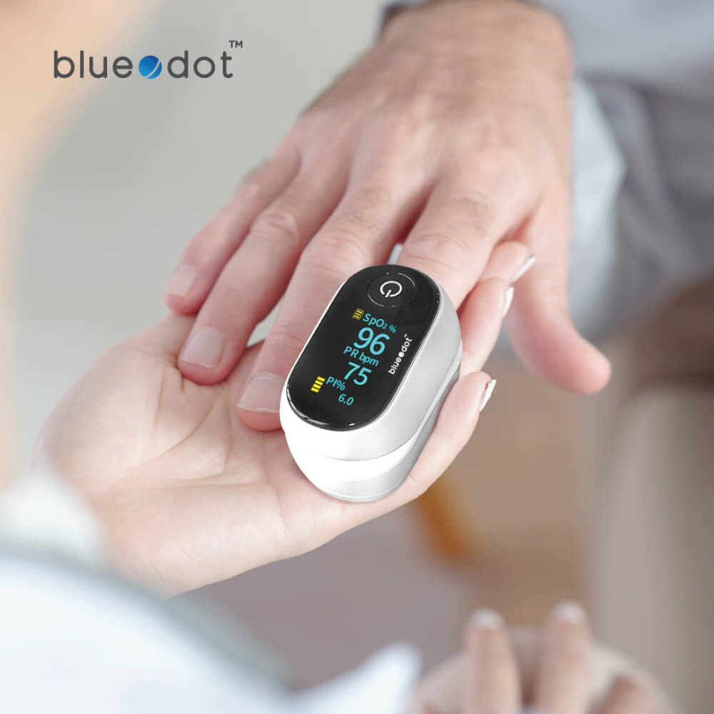 เครื่องวัดออกซิเจนในเลือดปลายนิ้ว BLUEDOT B-PO251