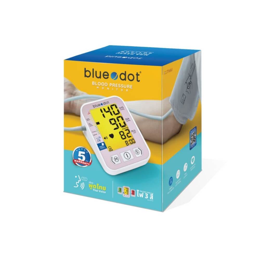 เครื่องวัดความดัน Bluedot รุ่น B-BM03 Pro light มีเสียง พูดไทยได้ หน้าจอเปลี่ยนได้สามสี_8
