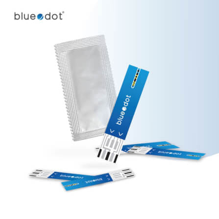 แผ่นตรวจน้ำตาล แถบตรวจน้ำตาล 25 ชิ้น Bluedot Test strip_1