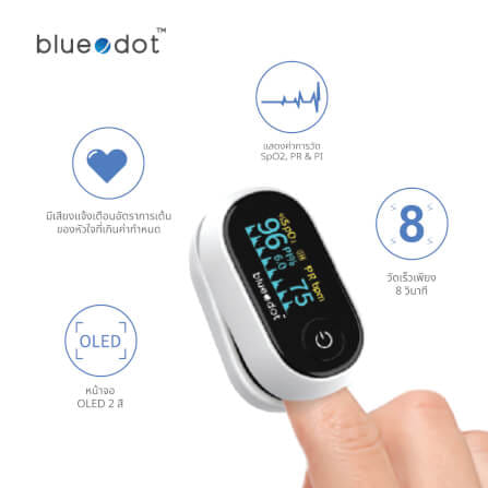 เครื่องวัดออกซิเจนในเลือดปลายนิ้ว BLUEDOT B-PO251_2