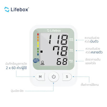 เครื่องวัดความดันโลหิต Lifebox L-BM01_3
