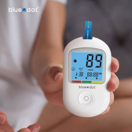 แผ่นตรวจน้ำตาล แถบตรวจน้ำตาล 25 ชิ้น Bluedot Test strip_5