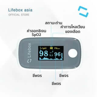 เครื่องวัดออกซิเจนปลายนิ้ว Lifebox L-PO02 [รับประกันสินค้า 2ปี]_8