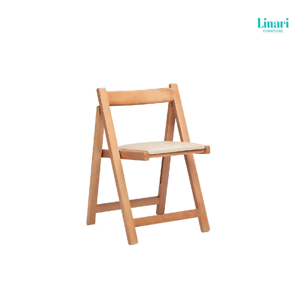  โต๊ะทานข้าว โต๊ะอาหารอเนกประสงค์ พร้อมเก้าอี้ สามารถพับได้ LINALI.รุ่น OU2R-A Brown