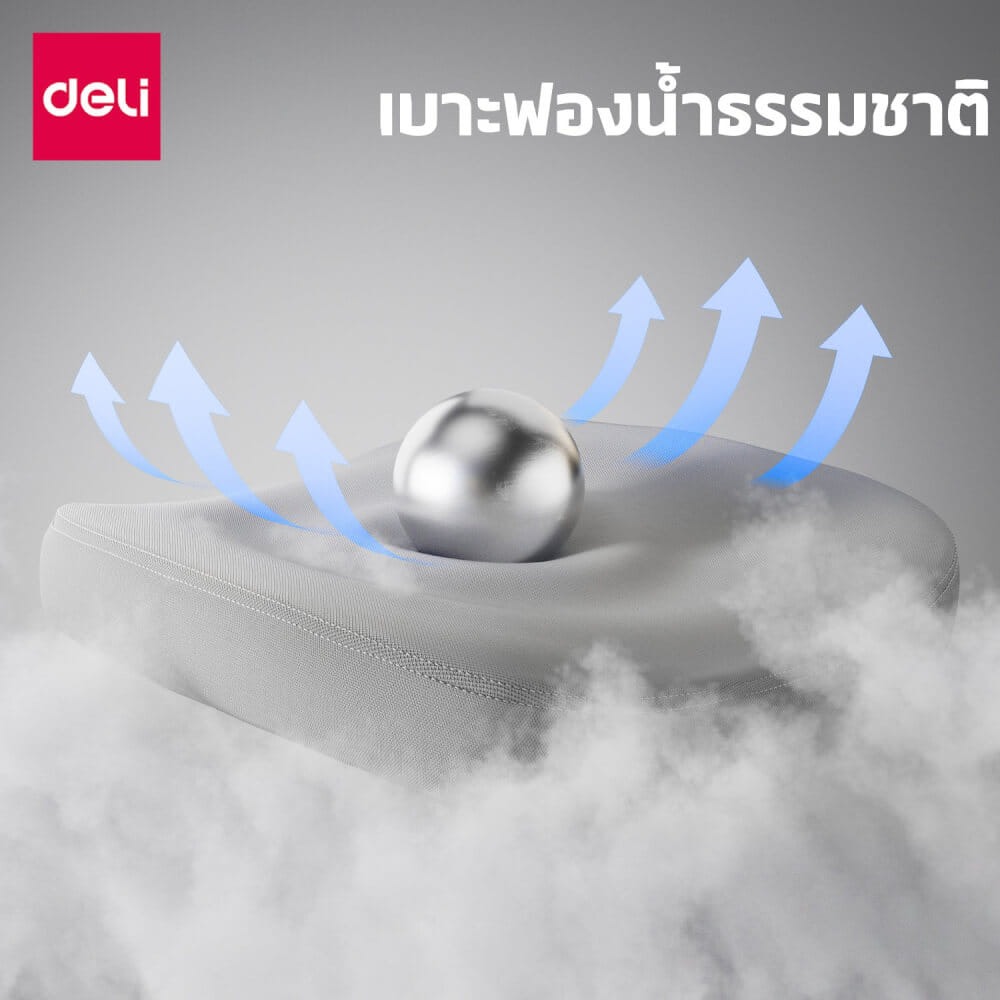 เก้าอี้สำนักงานเพื่อสุขภาพ DELI E4973-BK-01 สีดำ