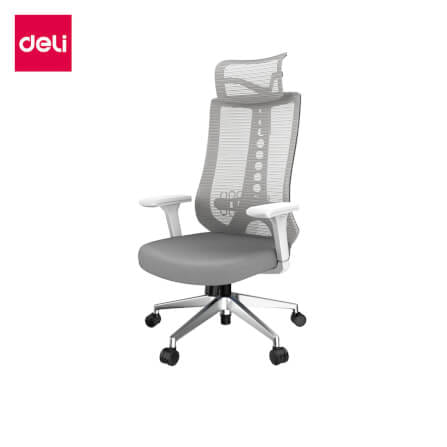 เก้าอี้สำนักงานเพื่อสุขภาพ DELI E4976-GR-01 สีเทาอ่อน