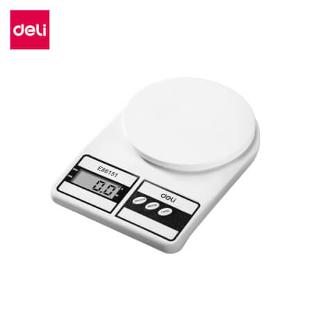 เครื่องชั่งน้ำหนัก ดิจิตอล DELI E86151-WH-01 สีขาว_0