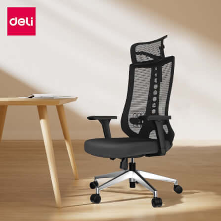 เก้าอี้สำนักงานเพื่อสุขภาพ DELI E4973-BK-01 สีดำ_10