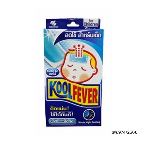 แผ่นเจลลดไข้ คูล ฟีเวอร์ สำหรับเด็ก บรรจุ 6 ชิ้น