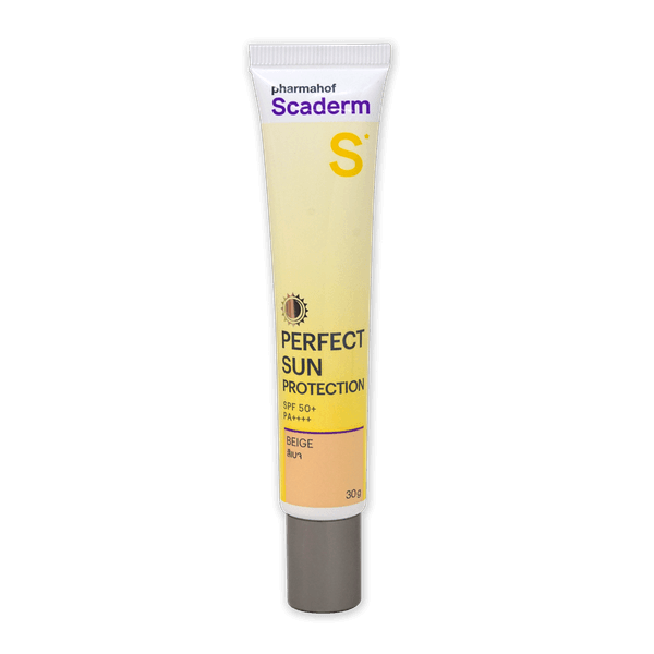 ผลิตภัณฑ์บำรุงผิว สกาเดิร์ม กันแดดแเนื้อครีมสีเบจ SPF50+/PA++++ 30 กรัม