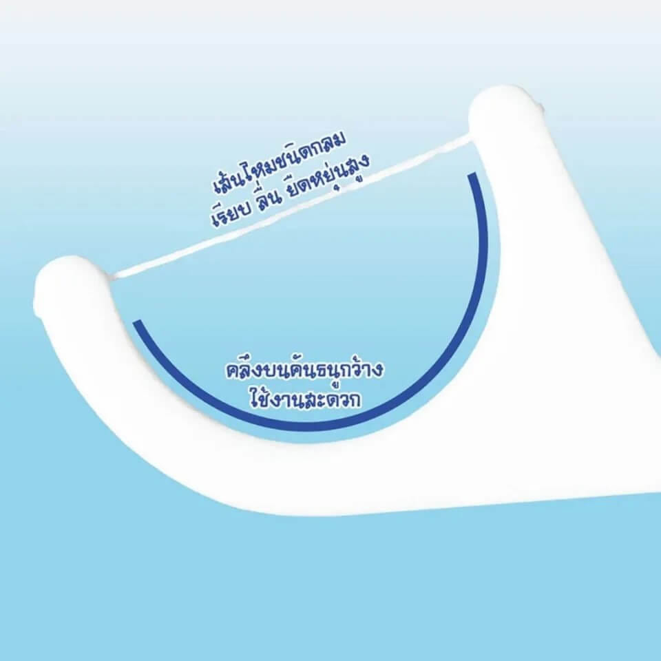 ไหมขัดฟันพร้อมด้ามจับ เดนทิคอน 50 ชิ้น