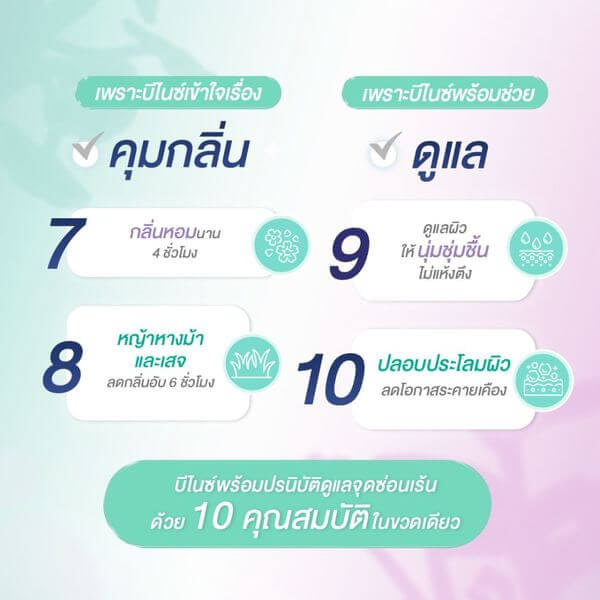 ผลิตภัณฑ์ดูแลจุดซ่อนเร้น บีไนซ์ อัลติเมท ไฮยีน เฟมินีน คลีนซิ่ง ลาเวนเดอร์ 140 มล.