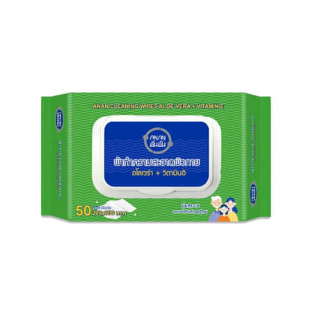 ทิชชู่เปียก อันอัน ผ้าเช็ดทำความสะอาด 200 X 150 mm จำนวน 50 แผ่น_0