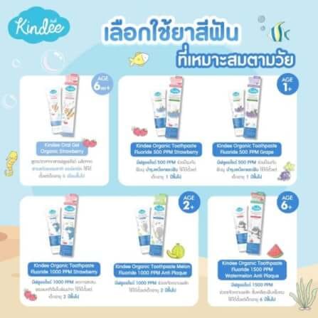 ยาสีฟันเด็กออร์แกนิค คินดี้ รสแตงโม 50 กรัม_5