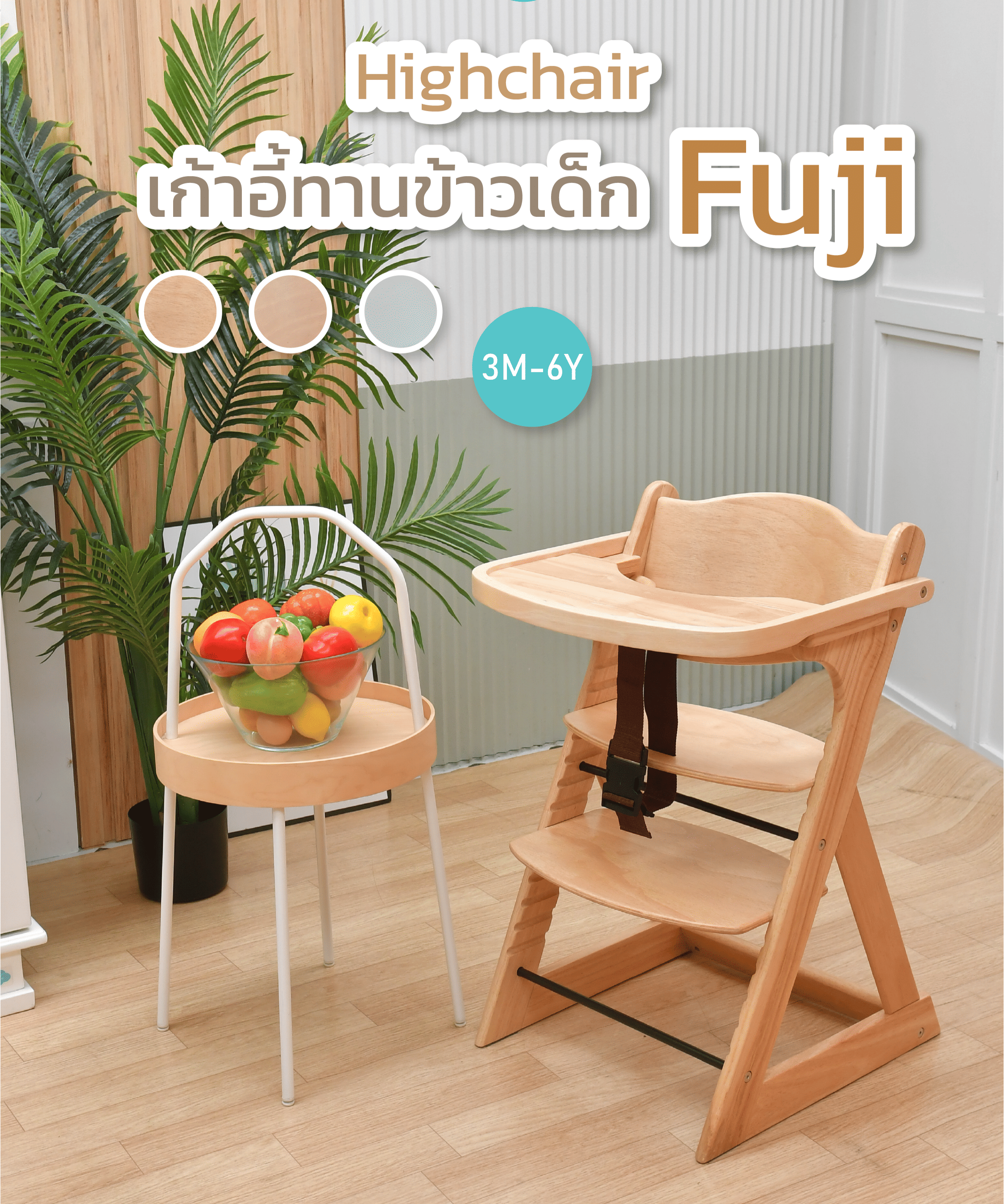 เก้าอี้ทานข้าว IDAWIN รุ่น FUJI NATURAL_12