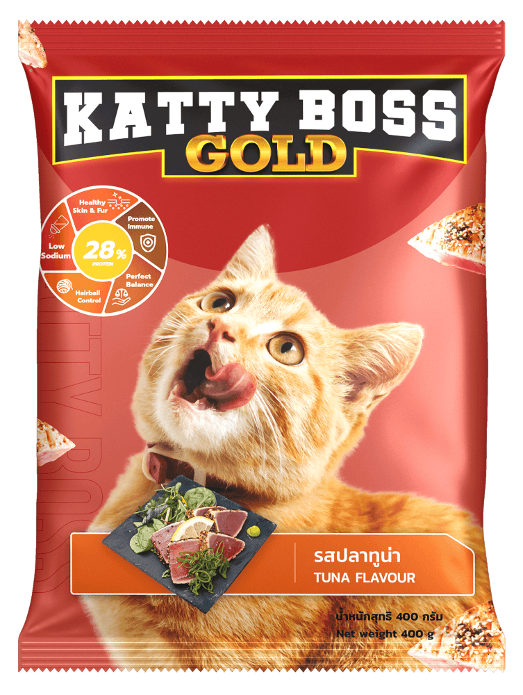 อาหารแมว KATTY BOSS GOLD รสปลาทูน่า 400 กรัม 