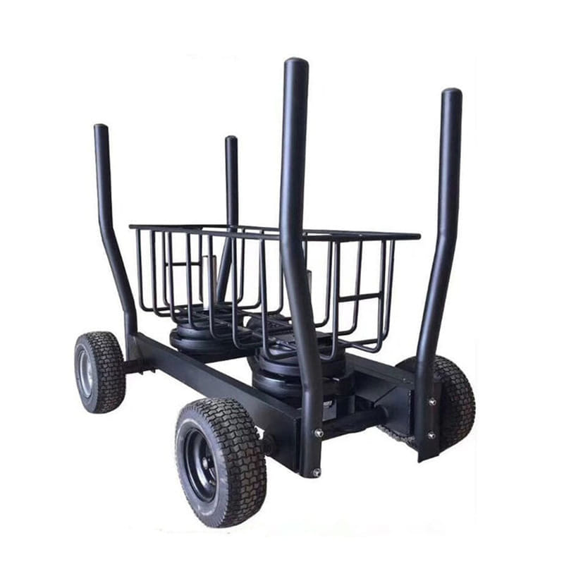 รถเข็นน้ำหนัก HOMEFITTOOLS เครื่องดึงเลื่อนปรับน้ำหนัก 4 ล้อ