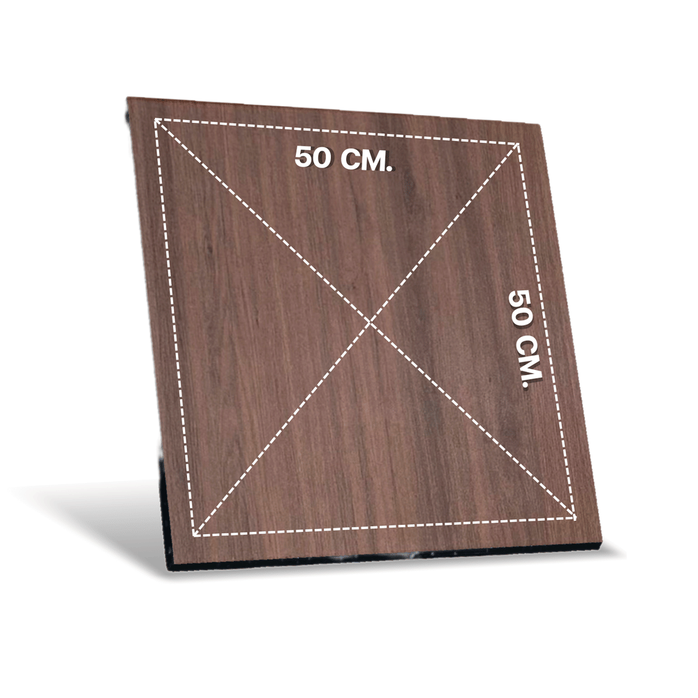 แผ่นยางปูพื้นลายไม้ HOMEFITTOOLS รุ่น W1 สีน้ำตาลเข้ม ขนาด 50&times;50ซม.