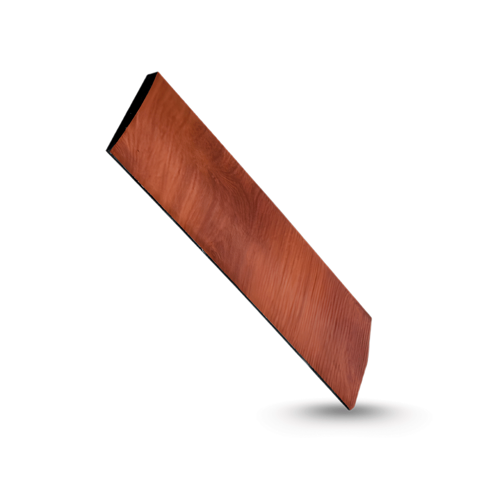 แผ่นขอบปูพื้นลายไม้ HOMEFITTOOLS รุ่น W3 สีน้ำตาลทอง ขนาดสโลป 15X50CM.