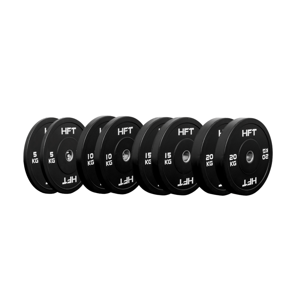 เซตแผ่นน้ำหนัก HOMEFITTOOLS รุ่น BUMPER 100 KG.