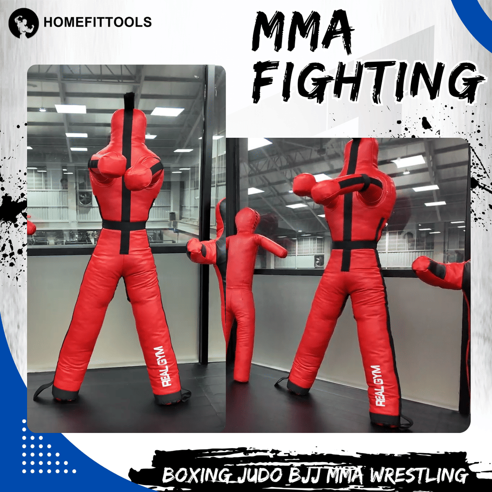 หุ่นยืนหุ่นฝึกซ้อม 2 ขา HOMEFITTOOLS สูง 180CM. น้ำหนัก 30 KG