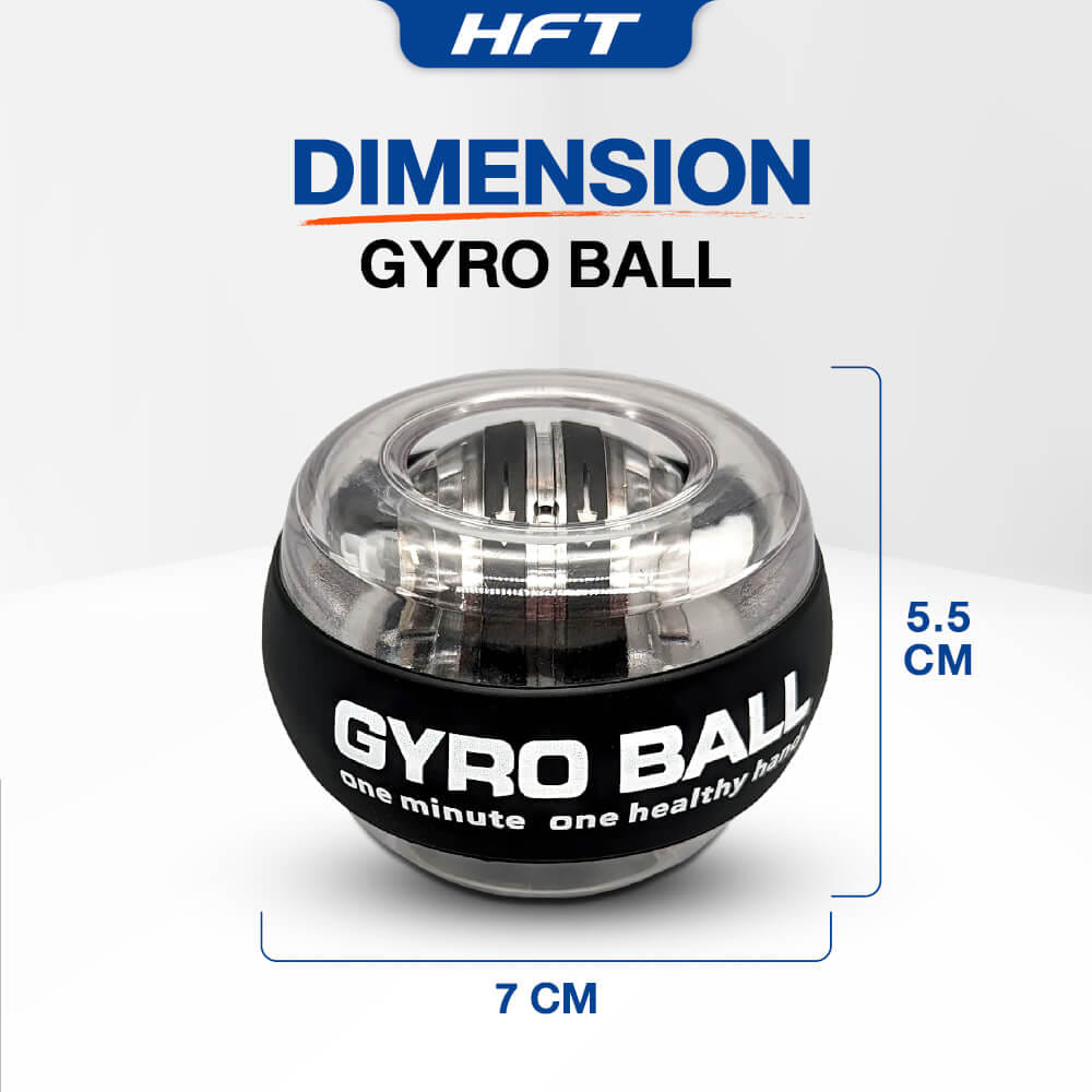 ลูกบอลบริหารข้อมือ HOMEFITTOOLS GYRO BALL รุ่น REAL BLACK (ไม่มีไฟ)