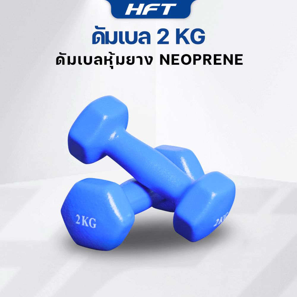 เซ็ตดัมเบล HOMEFITTOOLS ดัมเบล 3 คู่ SET 2/3/4 KG. สีน้ำเงิน