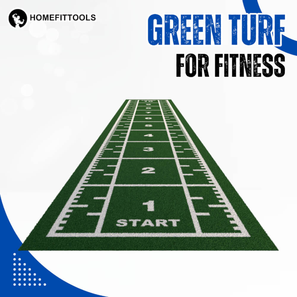 พื้นหญ้าเทียม HOMEFITTOOLS ฟิตเนส กว้าง 2 เมตร ยาว 10 เมตร