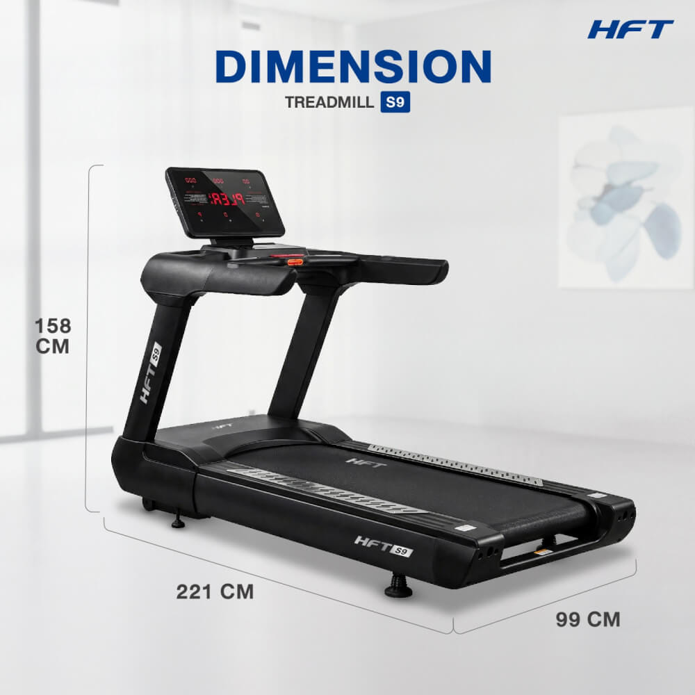 ลู่วิ่งไฟฟ้าปรับชัน HOMEFITTOOLS โหมด VIRTUAL REALITY DC 7.0 HP รุ่น S9_2