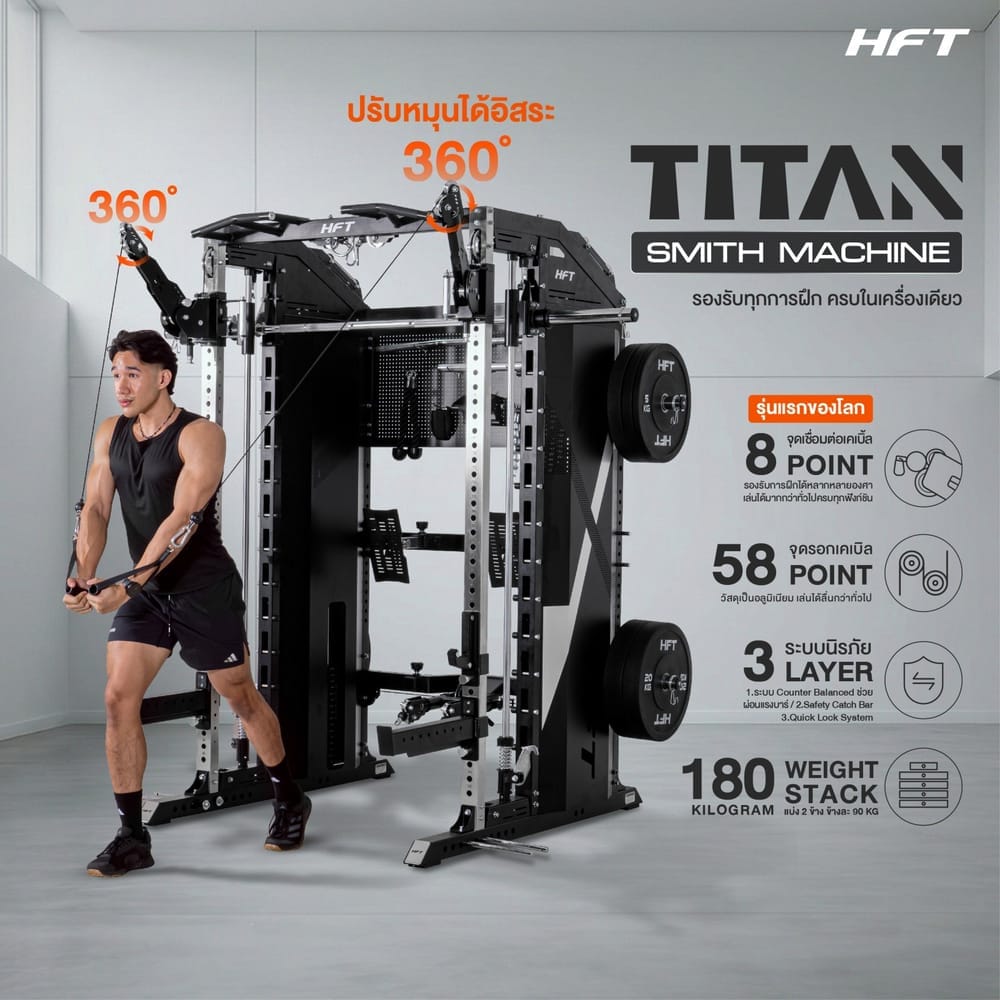 สมิทแมชชีน HOMEFITTOOLS รุ่น TITAN เกรด COMMERCIAL