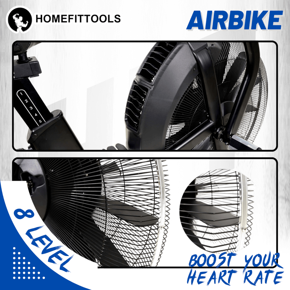 จักรยานต้านแรงลม HOMEFITTOOLS เกียร์ปรับแรงต้าน 8 ระดับ COMMERCIAL_3