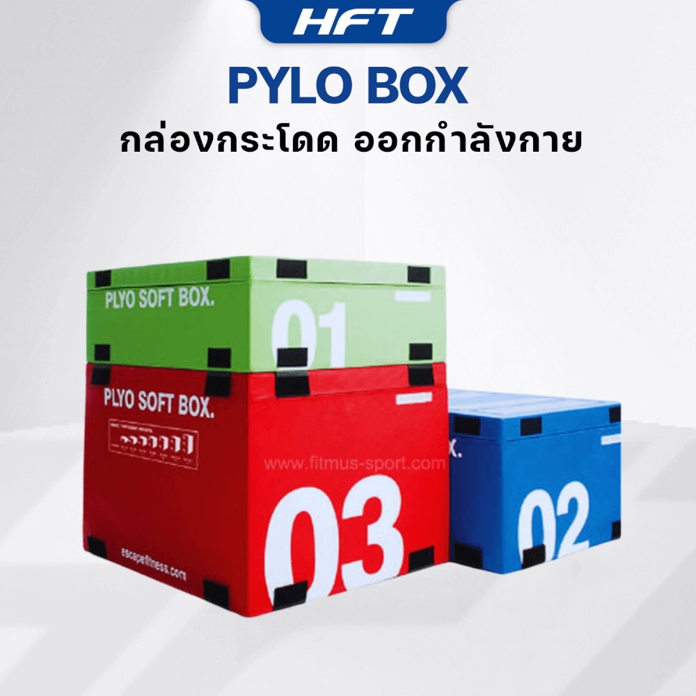 กล่องกระโดด HOMEFITTOOLS PLYO BOX ขนาด 18 นิ้ว สีฟ้า