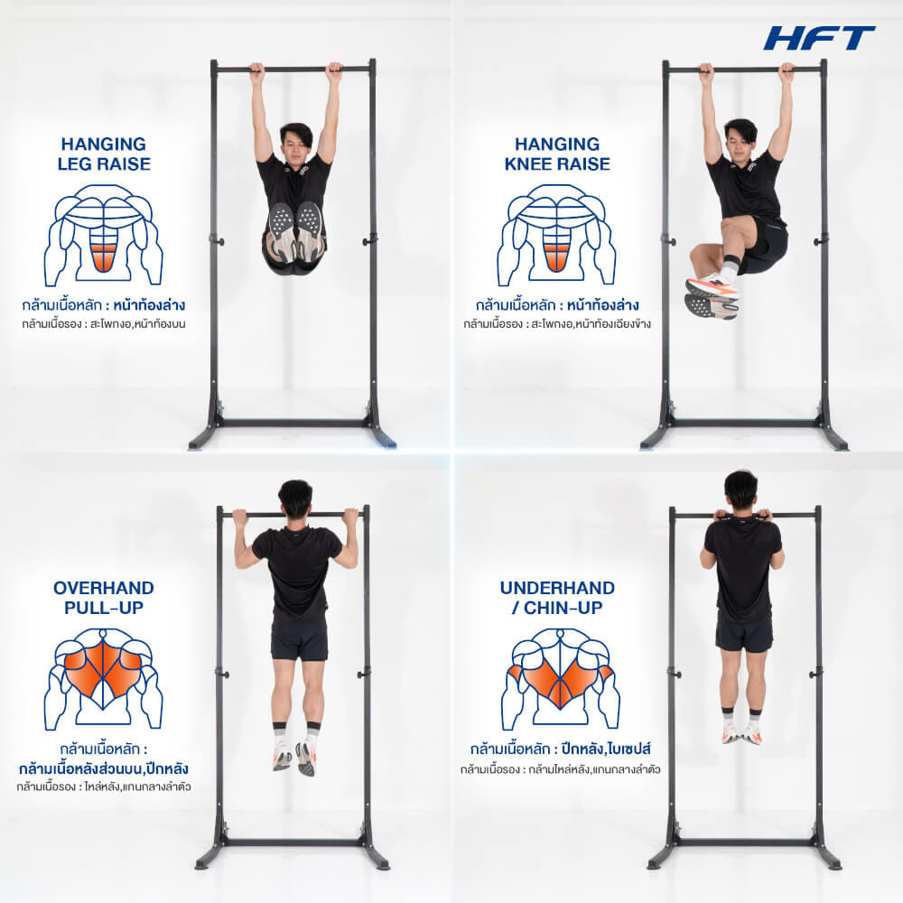 บาร์โหนตั้งพื้น HOMEFITTOOLS ปรับระดับได้ รุ่น TS5