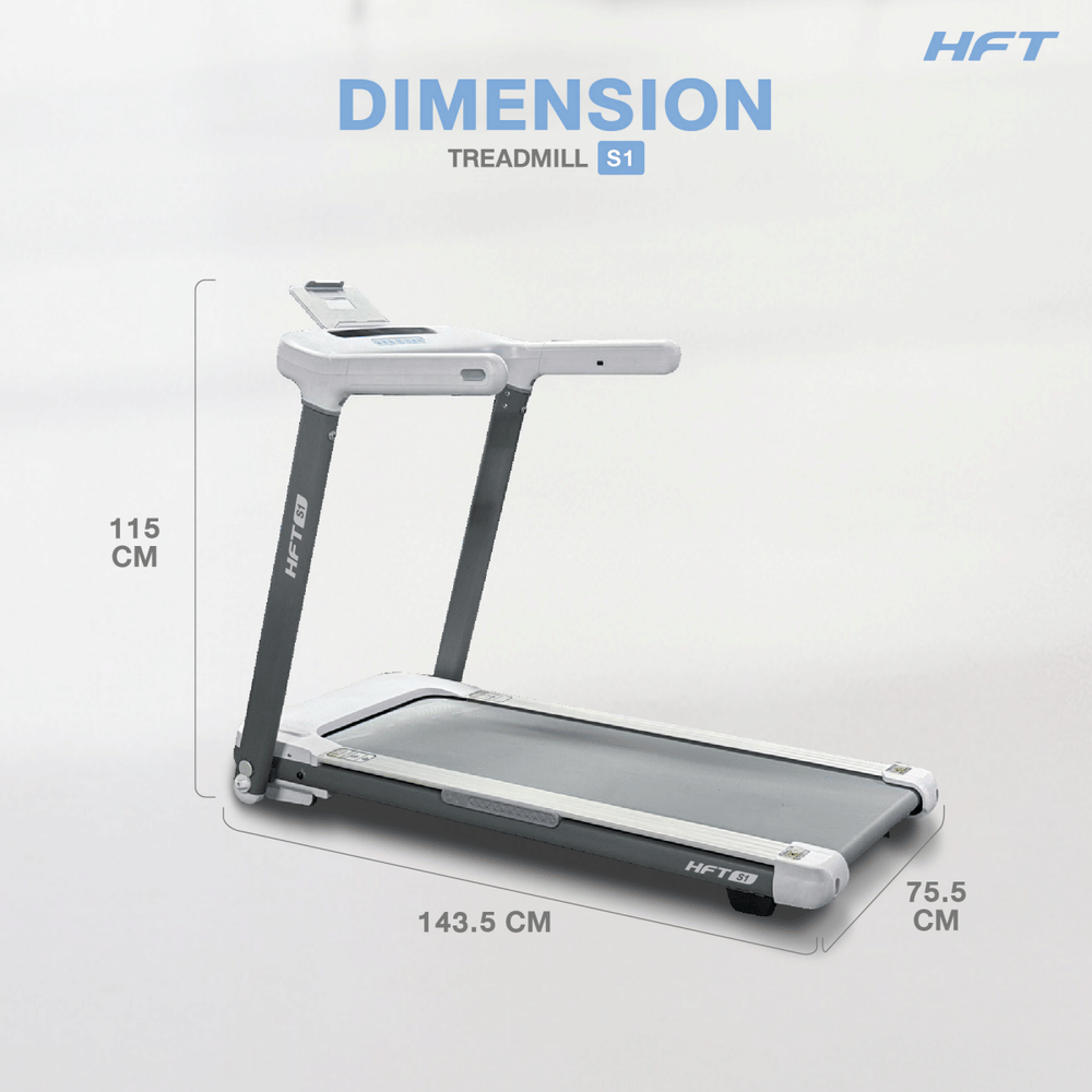 ลู่วิ่งไฟฟ้า HOMEFITTOOLS พับได้ มอเตอร์ DC 2.5 HP รุ่น S1_7