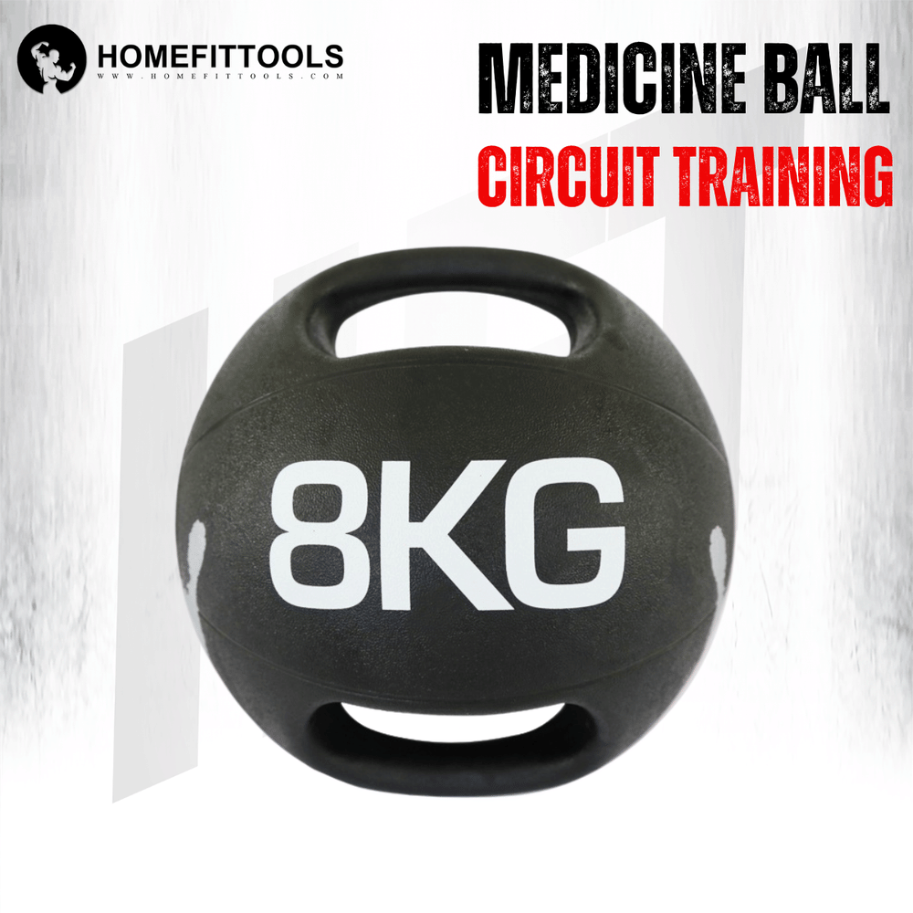 ลูกบอลน้ำหนัก HOMEFITTOOLS DUAL GRIP 8 KG