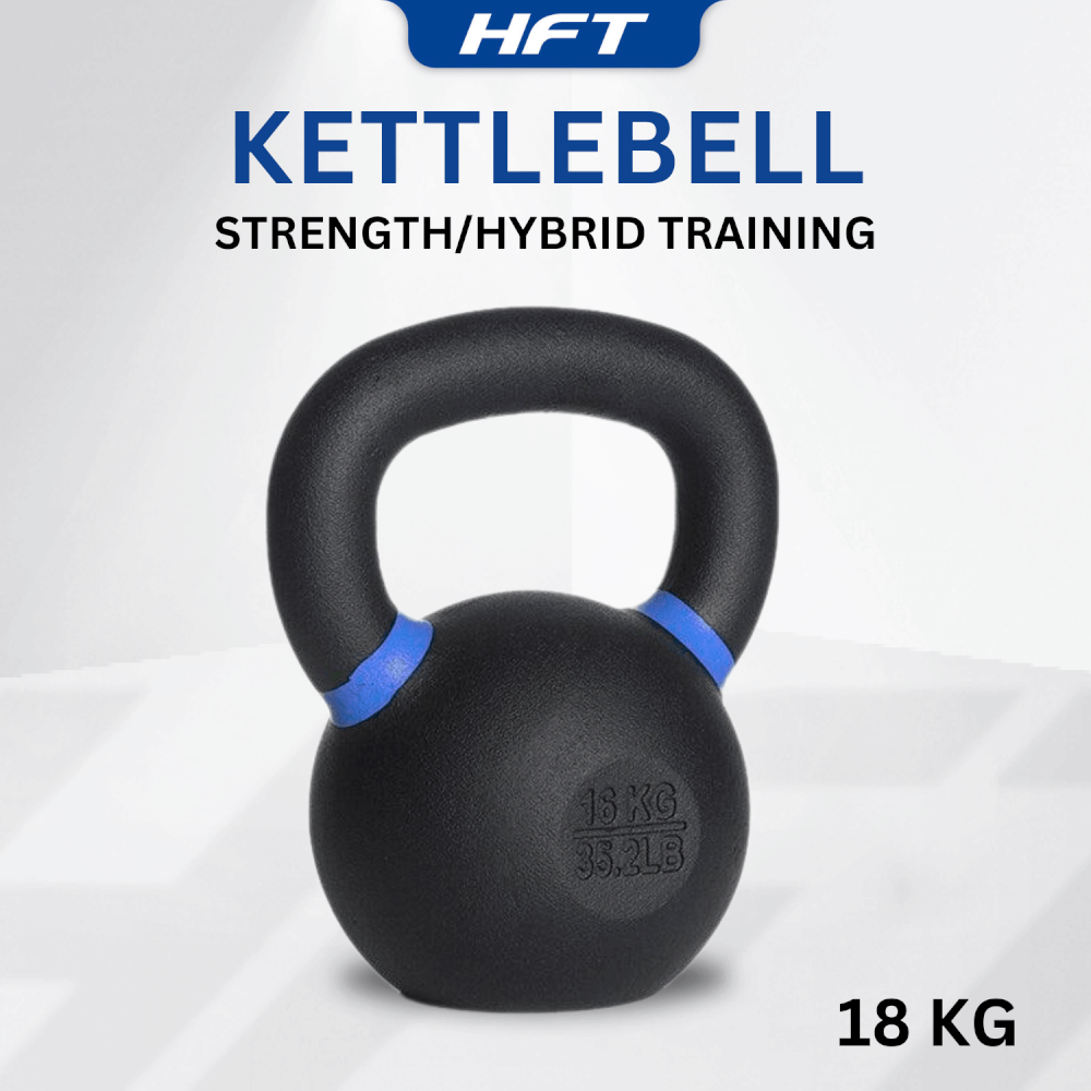เคตเทิลเบลดัมเบิ้ลหูหิ้ว HOMEFITTOOLS สีดำด้าน 18 KG._5