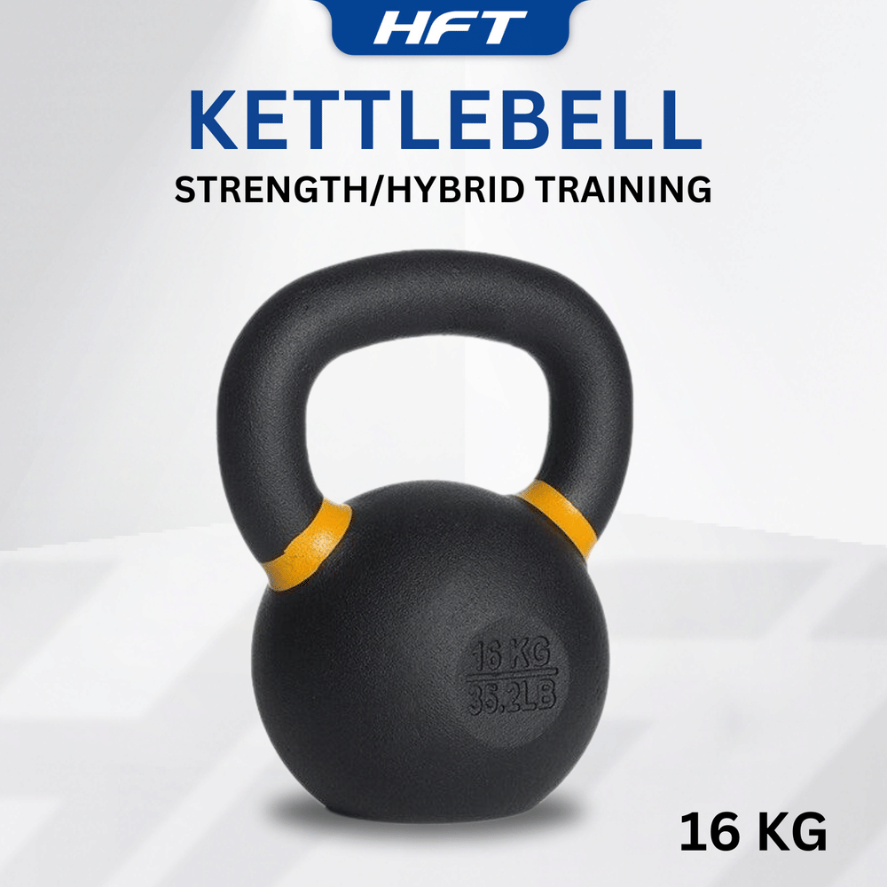 เคตเทิลเบลดัมเบิ้ลหูหิ้ว HOMEFITTOOLS สีดำด้าน 16 KG.