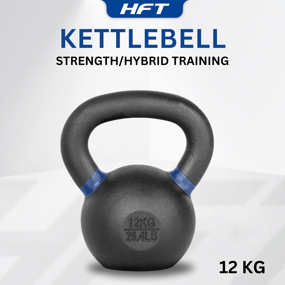 เคตเทิลเบลดัมเบิ้ลหูหิ้ว HOMEFITTOOLS สีดำด้าน 12 KG.