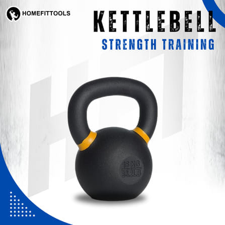 เคตเทิลเบล HOMEFITTOOLS น้ำหนัก 16 KG สีดำด้าน_2